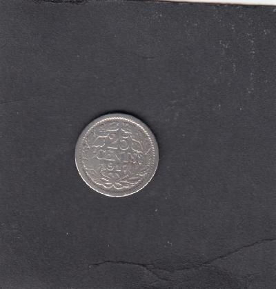 Beschrijving: 25 Cent WILHELMINA  